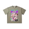 260 GSM Double Yarn 32 Count 100% Cotton Dandadan V22 Momo Seiko Print Unisex Heavy Cotton T Shirt