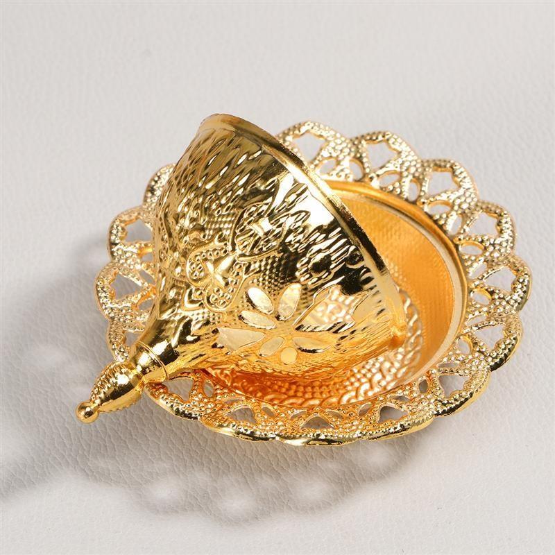 New Metal Incense Burner Vintage Porcelain Censer Portable Buddhism Incense Holder Home Teahouse Aromath