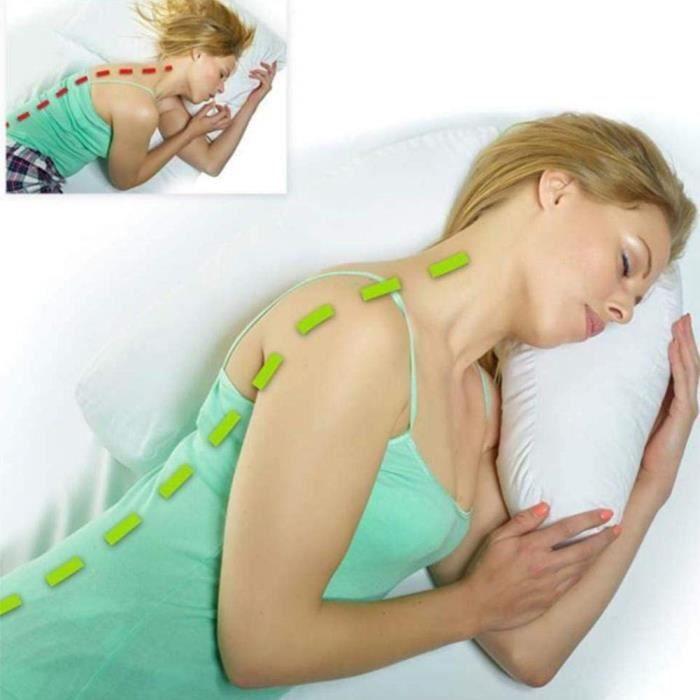 Oreiller de voyage anti-ronflement, appui-tête en forme de U doux Oreillers latéraux pour dormeur Oreiller de côté pour