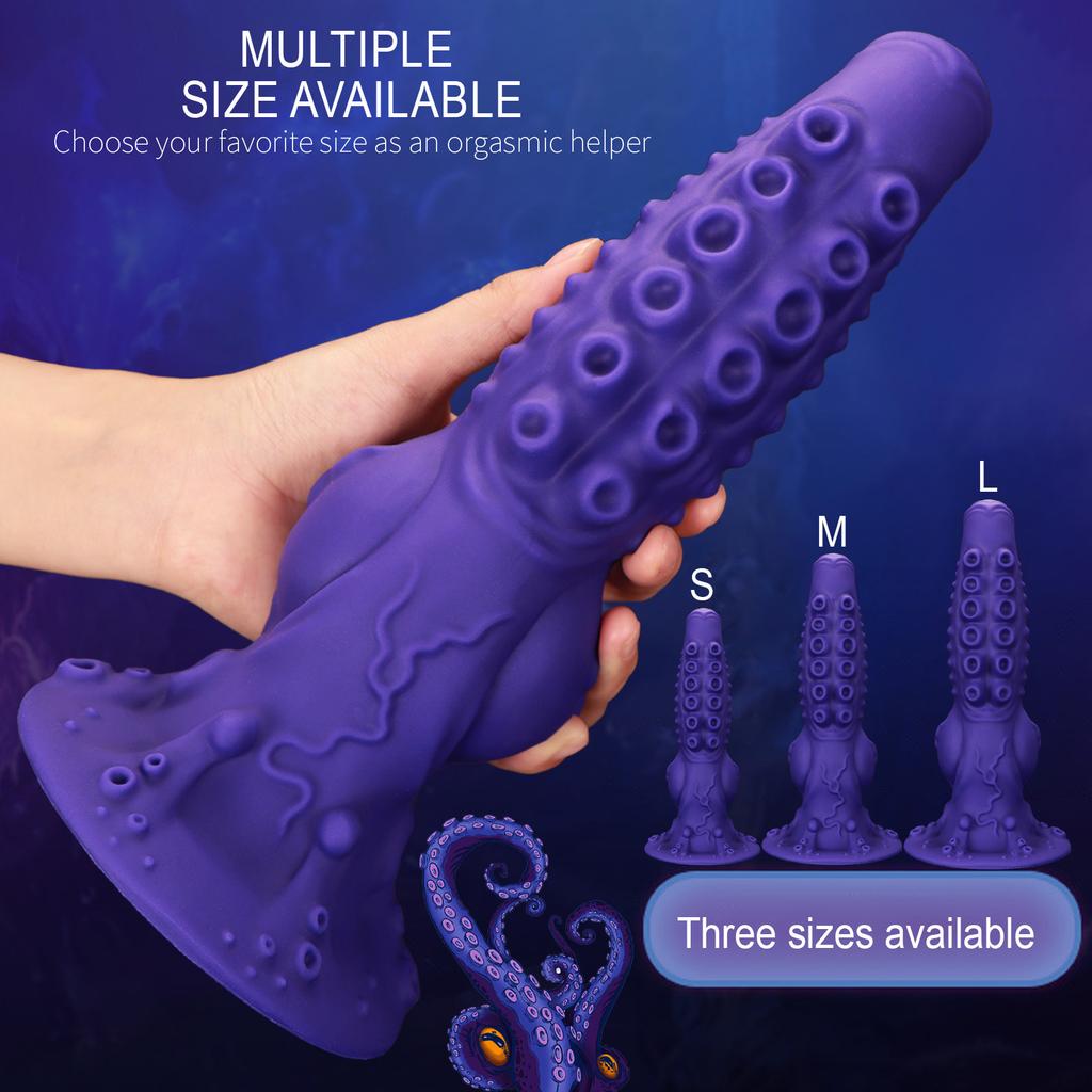 Octopus Tentacle Shaped Octopus Premium Silicone Anal Plug Penis Soft Anal Expansion Sex Toy