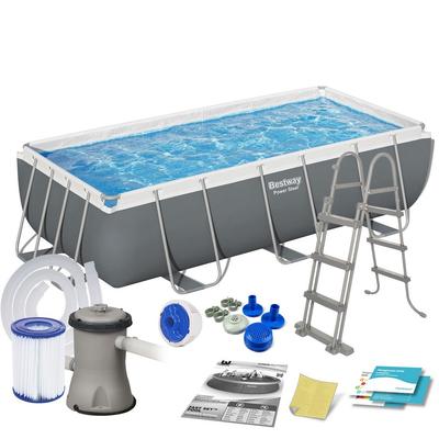 Basen Stelażowy Ogrodowy 404 X 201 X 100 Cm 11 W 1 Bestway 56441