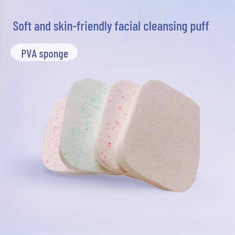 PVA Soft Skin-Friendly Cleansing Face Sponge - Thick, Absorbent Makeup Remover for Salon Use
