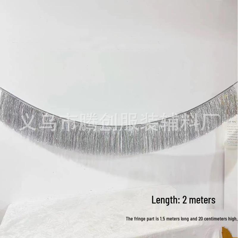 Party Glitter Silk Curtain Decoration for Wedding, Birthday, Chinese New Year - Gold/Silver