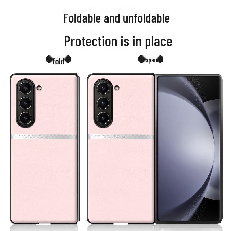 Samsung ZFold5 Liquid Leather Case: Anti-Fall Anti-Fouling Protective Cover, One-Piece Shipping