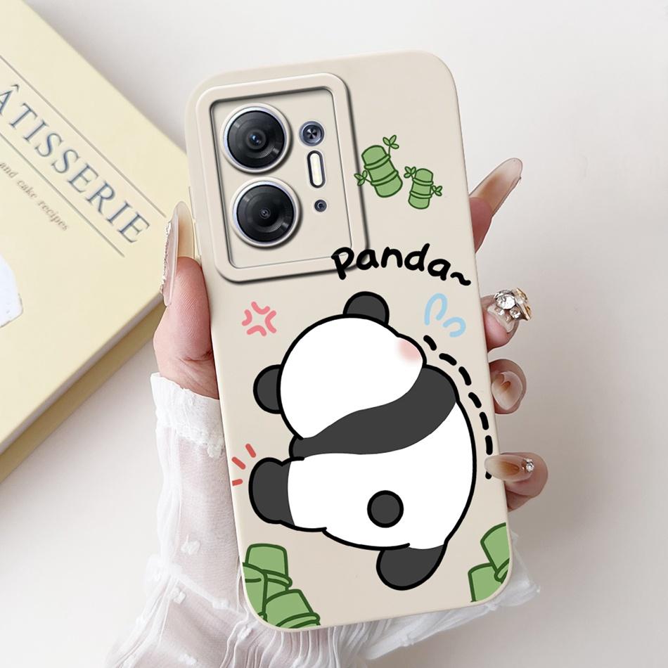 For Infinix Hot 30 5G Cute Panda Rabbit Cartoon Phone Case For Infinix Hot30 5G X6832 Soft Silicone Shockproof Cases