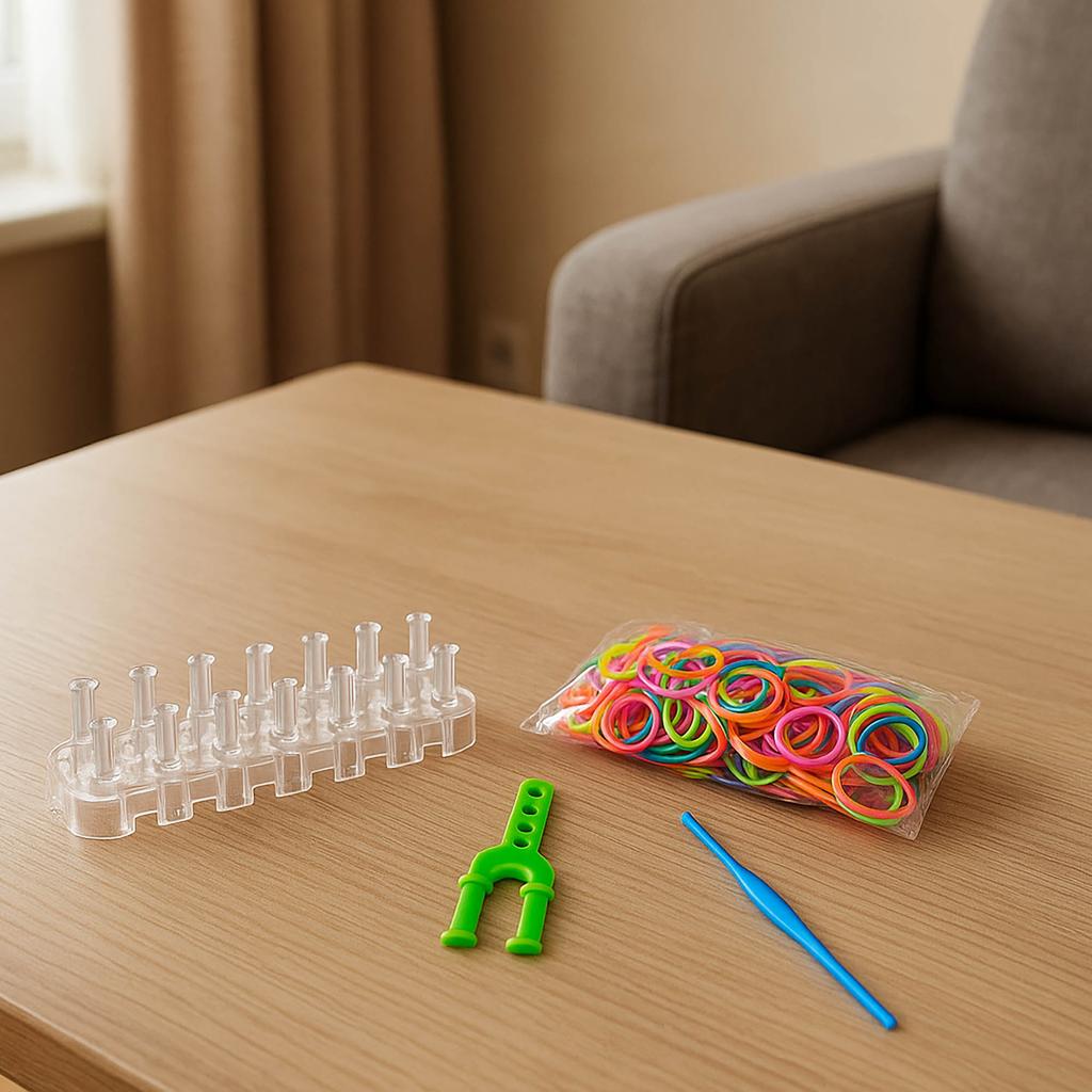 Bc Zestaw Diy Do Robienia Bransoletek Biżuterii Gumki Loom Bands Dla Dzieci