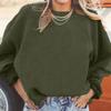 Autumn and Winter Comfortable Casual Pullover Loose Round Neck Fashionable Long Sleeved Sweatshirt for Women
