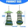 Heavy Duty Metal Hanging Wild Bird Feeder Squirrels Proof Large Roof Large Tray for Garden Outdoor Bird Feeder