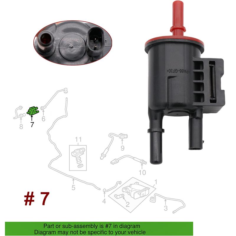 Vapor Canister Purge Valve Solenoid 12632174 136200-7220 for Buick Cadillac Chevrolet GMC 911-734 2M1345 CP876 PV711 PV391
