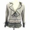 USED/Japan Made Ingeborg Cotton Jacket S Gray Frill Lace Gothic Made In Japan