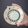 Dunhuang Ru Kiln Crackle Pattern Tea Bowl with Lid - High-End Kung Fu Tea Set, Large Brewer.