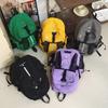 Schoolbag Outdoor Sports Backpack Solid Color Versatile Men's and Women's Travel Backpack Mountaineering Hiking Bag