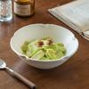 Special-Shaped Solid Color Large Bowl, High-End Bowl Set, Household Tableware, Ceramic Vegetable Bowl, Salad Bowl, Ramen Bowl, Large Bowl.