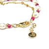 Bracelet - Luxenter - Zawind - finition or jaune 18K - Perle blanche - 16 cm + 3,5 cm d'extension