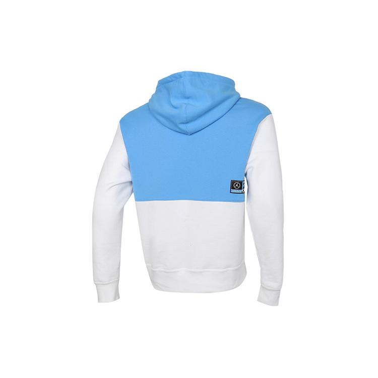Jordan Sweatshirts Men's Black White Blue Hooded Moderate Regular CV2744-412