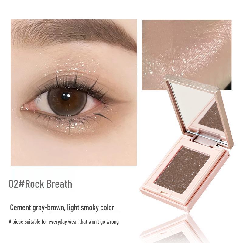 Novo Diamond Sparkle Eyeshadow & Blush: Melted Light Potato Mash, Multi-use Highlighter & Contour, Low Saturation