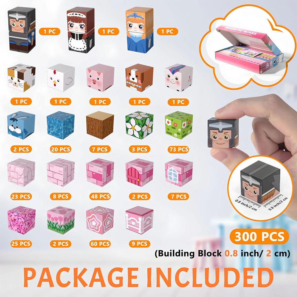 Magnetic Cubes Building Blocks Set: Children's Educational DIY Assembly Toys