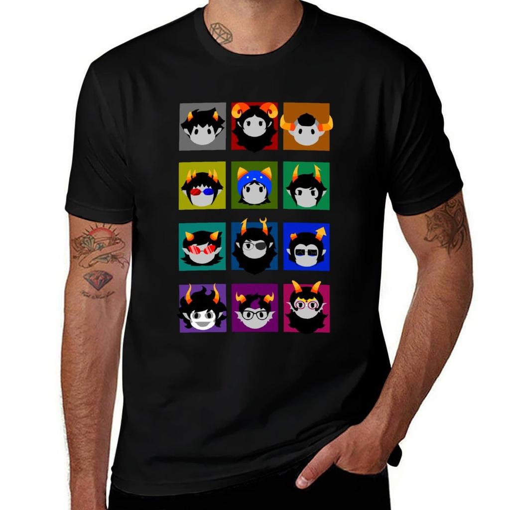 2026 New Fashion Chibi Homestuck Trolls TShirt Man T Shirts for Men Casual T Shirt Man Luxury High Quality Comfortable TShirt