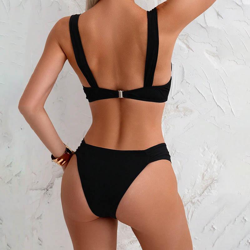 Sexy Bikini Swimsuit for Ladies with Straps, Beach Swimsuit for Ladies In Two-piece Set
