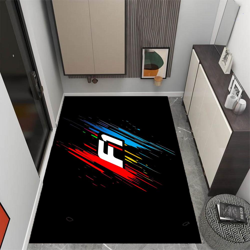 F1 Driver Number Chart Area Rug Design for Decorate Room Balcony Game Room Hallway Anti-slip Rug Anime Office Decor Best for Christmas
