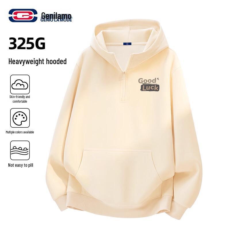 GENIOLAMODE Men's Heavyweight Hooded Sweatshirt