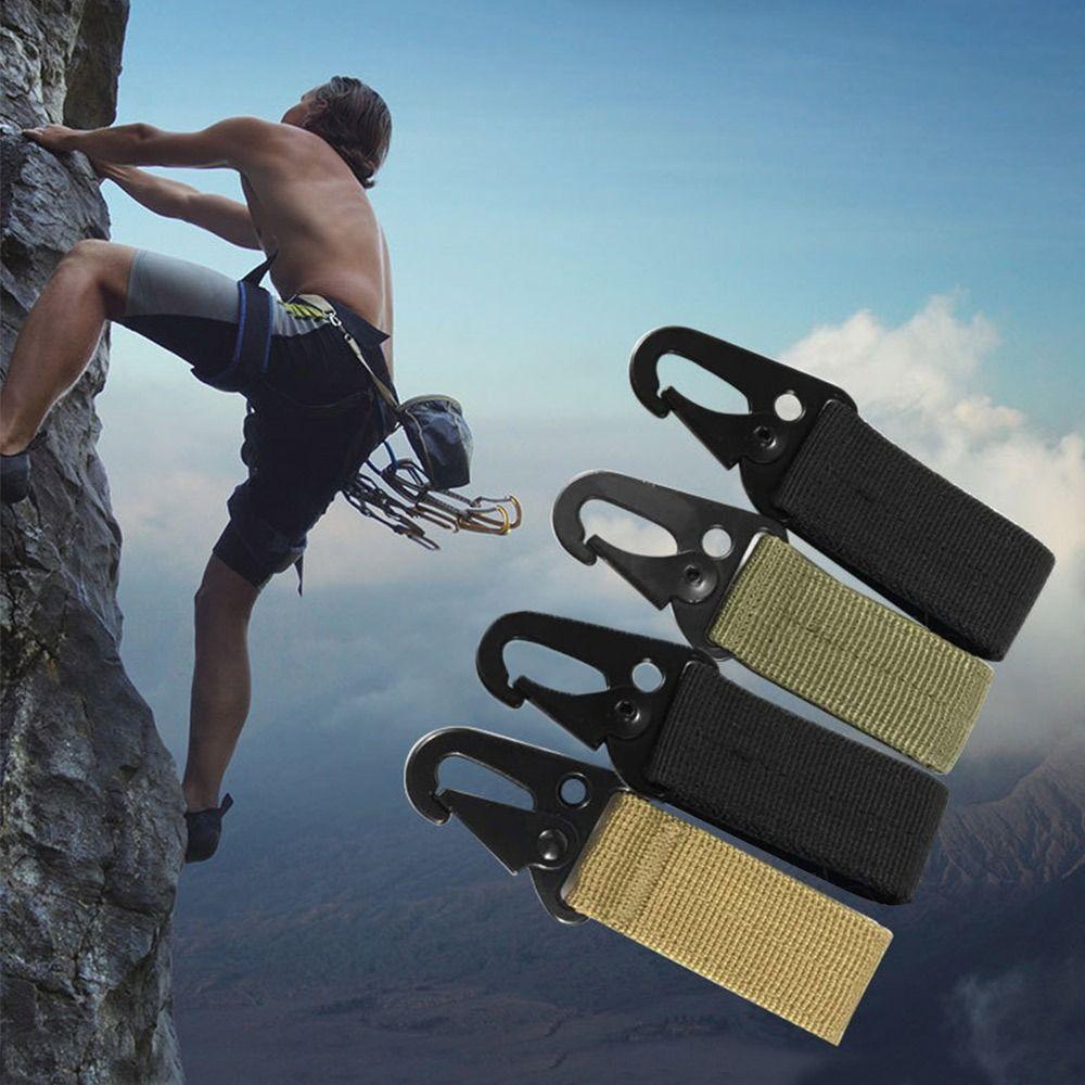 

3pcs Tool Accessory Keychain Outdoor Nylon Carabiner Triangle Buckle Webbing Belt Hanging Buckle