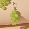 Modne zielone klejnoty szklane winogronowe kolczyki dla kobiet dziewczęta opal kamień oświadczenie biżuteria kolczyki wiszące