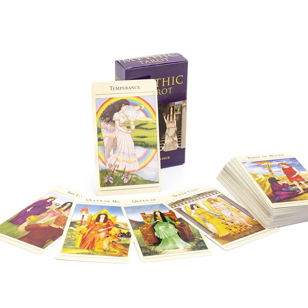 Kitten Tarot Deck 78Pcs Cute Black and White  For Beginners  Version Mysterious Board Game Fun Fortune Telling Kit