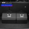 Auto Kofferraum Organizer Aufbewahrungsbox Hohe Kapazität Leder Koffer Für MINI Cooper R56 F56 R50 JCW Cabrio Aceman Countryman Clubman