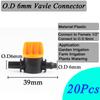 50~10Pcs Garden Water Connector 4/7mm 1/4'' Hose Barb Straight Connectors Micro Irrigation Sprinkler Accessories Watering Tools
