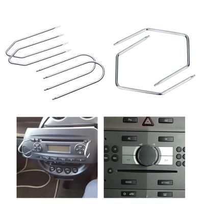 Ferramenta de remoção de rádio de carro Chave DIN Conjunto de chaves de liberação Adequado para a maioria dos modelos Unidade principal CD Media Player Pinos Reparo de rádio