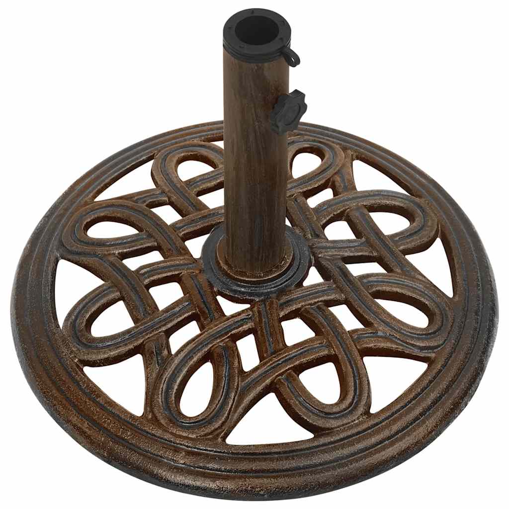 Vidaxl Podstawa Pod Parasol, Brąz, 40X40X32 Cm, Żeliwo