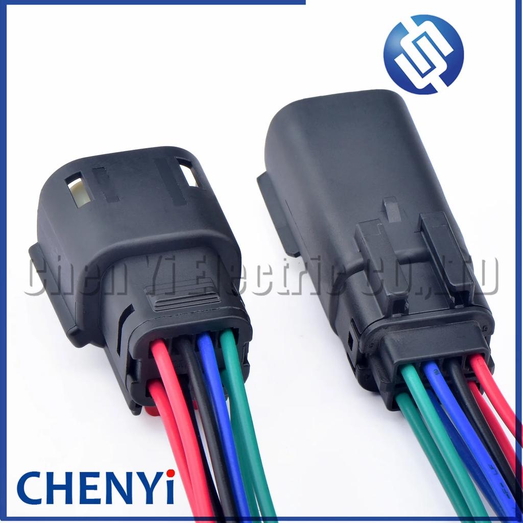 8 Pin 33472-0801 Auto Electrical Headlight Light Socket Car Engine Cable Plug for Ford BUICK Chevrolet With Wiring Harness