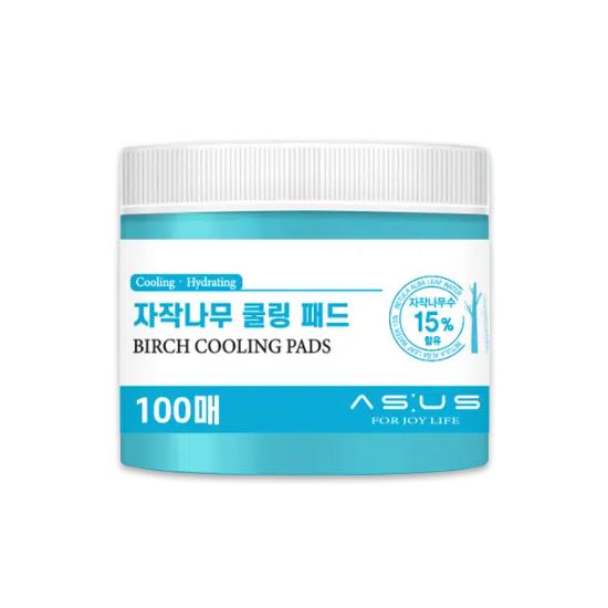 AS:US Toner Pad 100 Pads Cica Calming / Birch Cooling / Yuja Brightening (10 Options) - DAISO