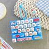 Animal Diary 26 Keys Mini Fidget Keyboard Keychain Finger Press Stress Relief Portable Bag Pendant Kids Student Pocket Toy Gift