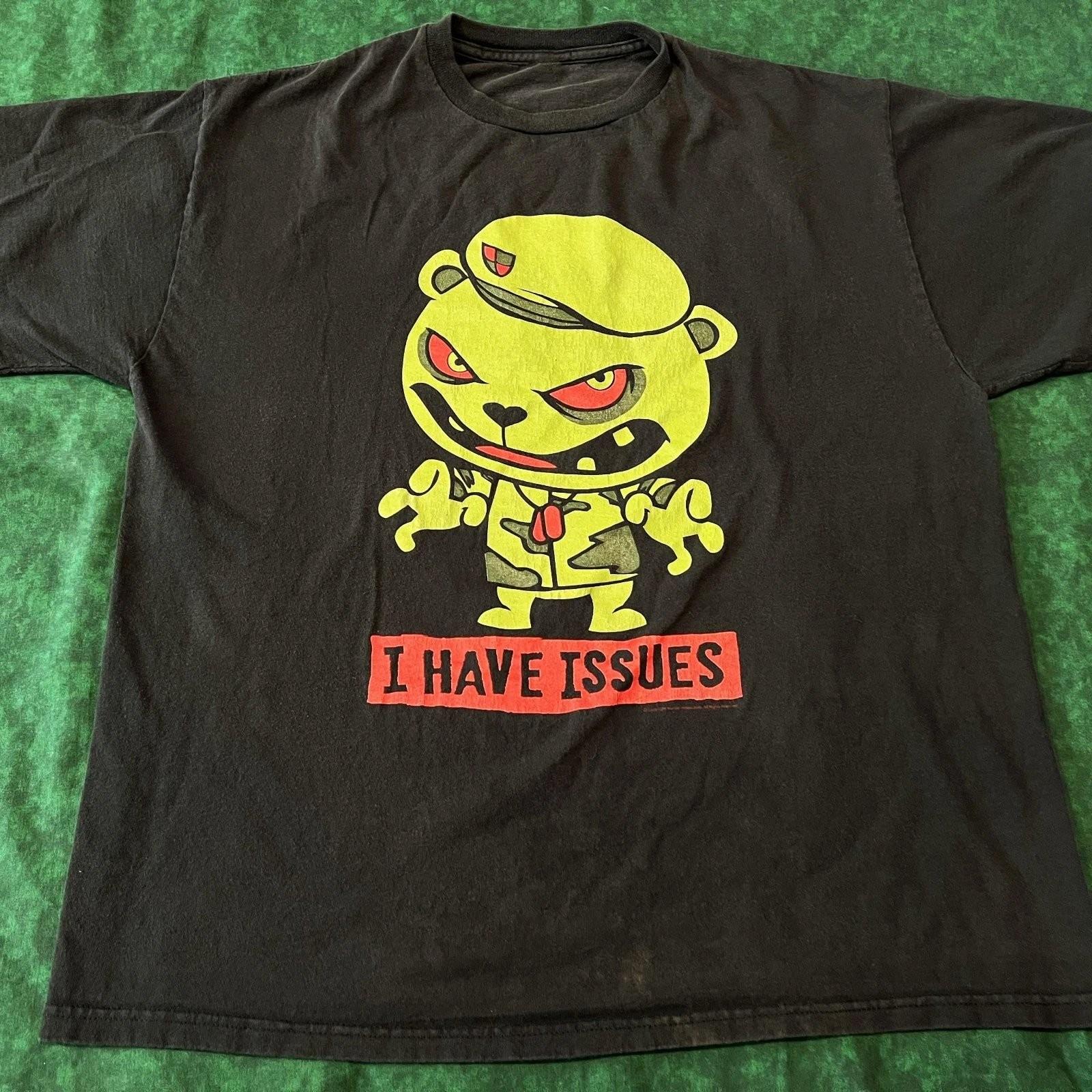 Happy Tree Friends Flippy I Have Issues Funny Graphic Tee Mens Womens T-Shirt XL