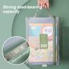 Stationery Storage Bag,Double-Layer Mesh Zipper Bag,Transparent Document Organiser,Large Capacity File Folders For Office