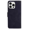 For iPhone 16 Pro Max Case Solid Color PU Leather Stand Phone Cover