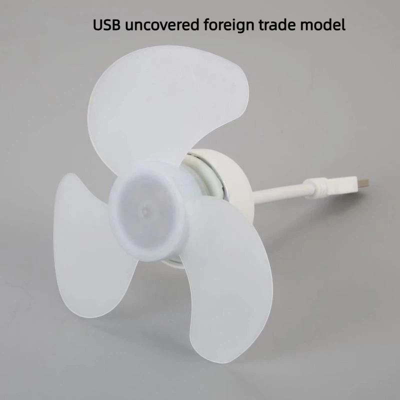 1 stk Mini Bærbar Køleventilator USB Fleksibel Ventilator USB-drevet til Powerbank Laptop PC AC Oplader