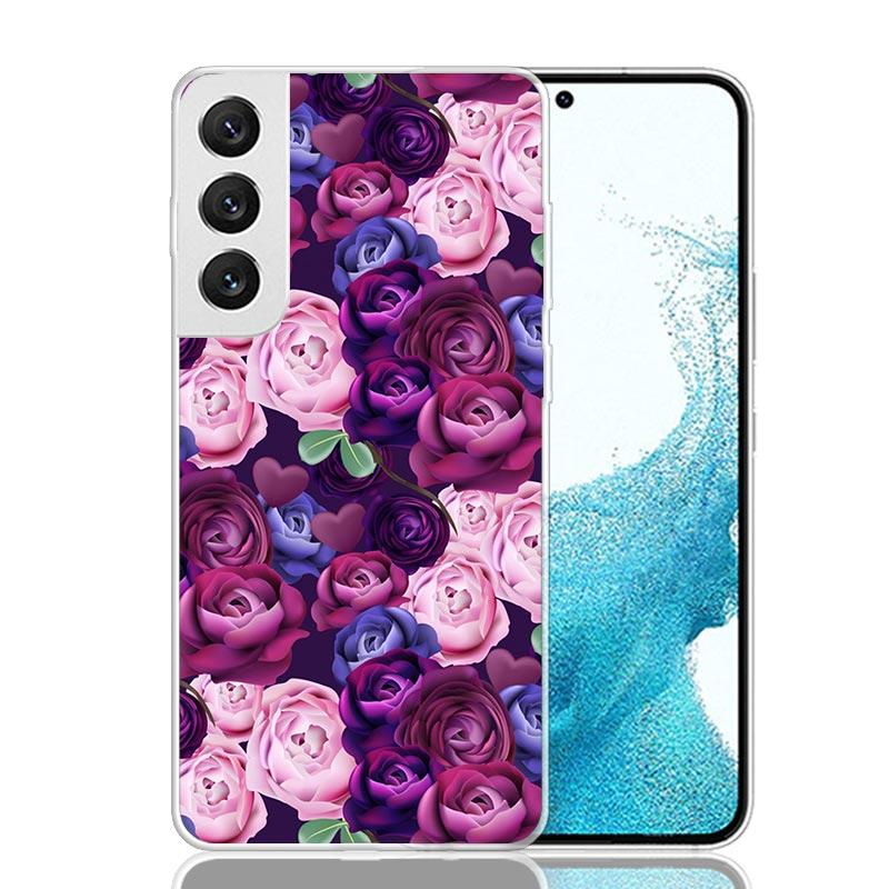 Purple Lavender Flowers Phone Case For Samsung Galaxy S26 S25 Edge S24 S23 FE S22 Ultra S21 Plus S20 + Fundas Cover Coque Galaxy