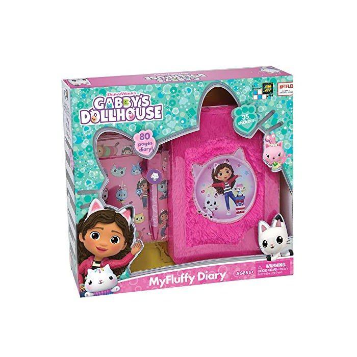 Journal d'activités en peluche - Cefa Toys - La Maison de poupée Gabby - 80 pages - 3 feuilles d'autocollants
