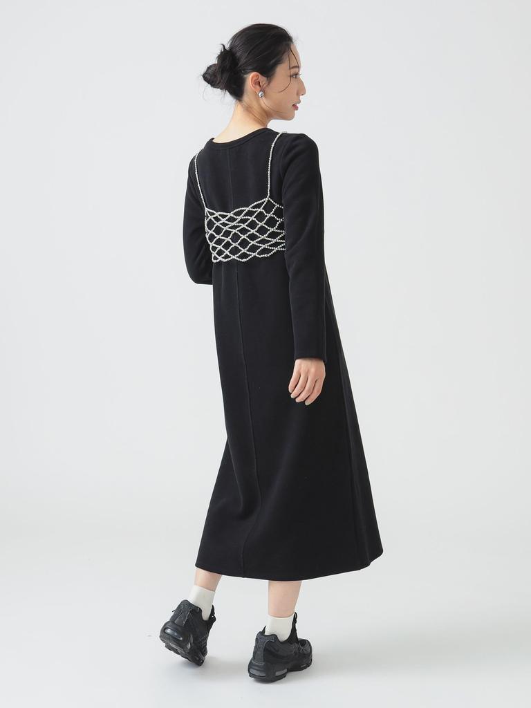 B:MING LIFE STORE by BEAMS Beaded Bustier and Dress Set, Women's, Black, One Size