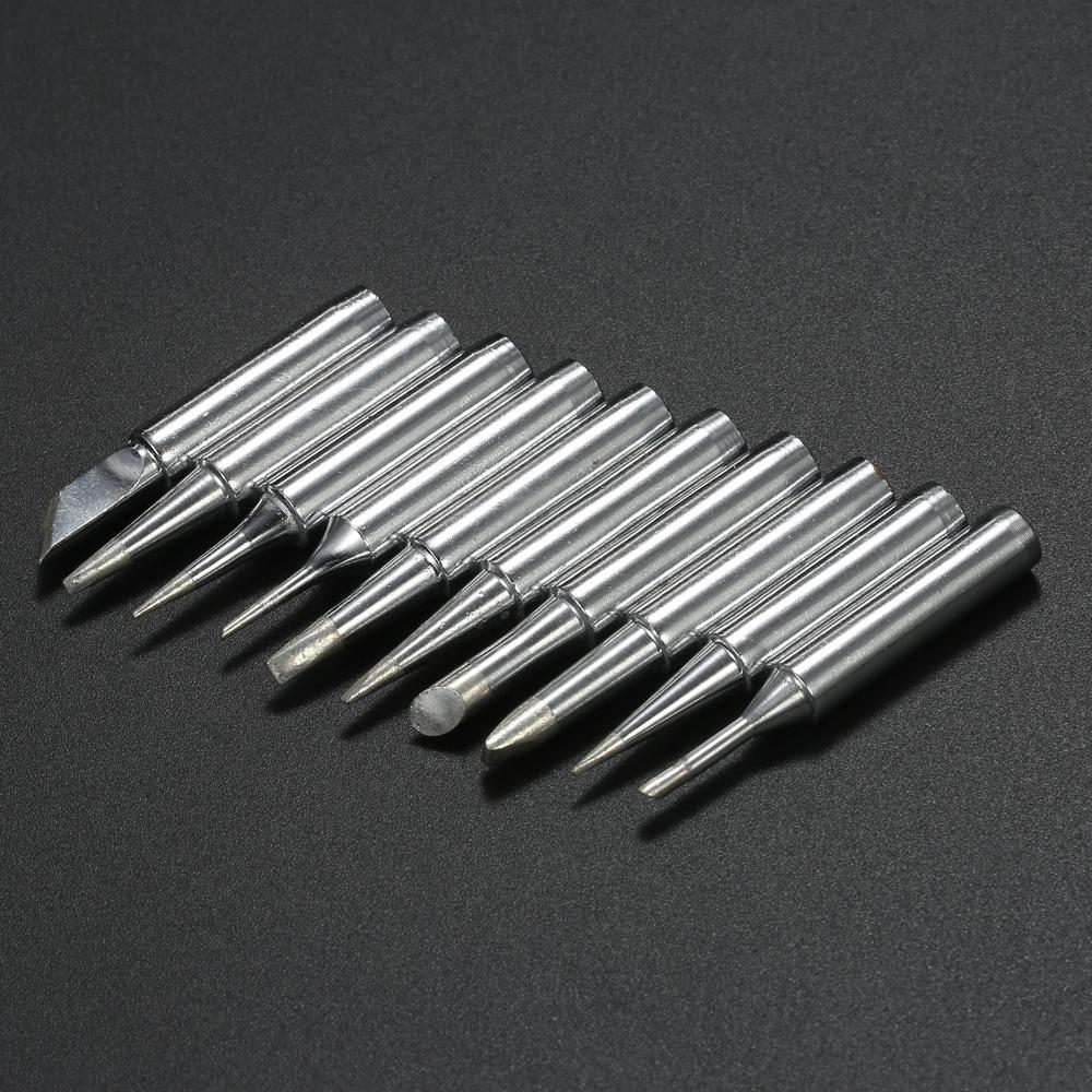 10PCS Silver Soldering Iron Tips 900M-T Series Lead-free Solder Tips For Electronics Repair