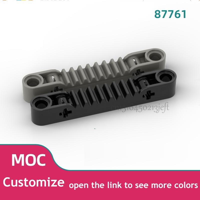 70pcs 87761 Gear Rack 1 X 7 Axle Pin Holes Bricks Collections Bulk Modular GBC Toy For Technical MOC DIY Buildings Blocks