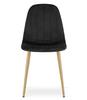 PADVA Chair - Black Velvet / Oak Legs X 3