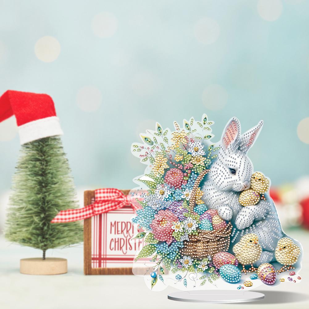 Special Shape Egg Easter 5D DIY Diamond Art Tabletop Decorations Bedroom Table Decoration Diamond Painting Desktop Ornaments Kit