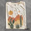Southwest Desert Cactus Sunset Graphic Tee, Rustic Western Landscape Shirt, Arizona Nature Adventure Top, Comfort Colors® Gift Tee