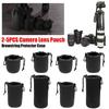 Camera Lens Bag Waterproof Soft Neoprene Camera Lens Pouch Bag Drawstring Protector Case with S M L XL Size