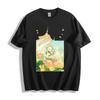 Demon Slayer Tanjiro Oddech Wody T-Shirt - Niebieski Wodny Wzór Unisex