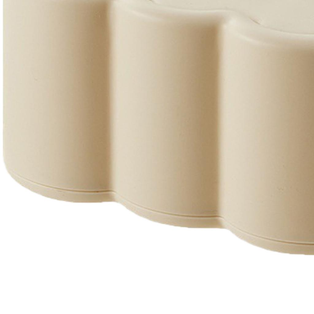 Tissue Dispenser Box Wall Mounted Plastic Decorative Tissue Paper Holder for Living Room Coffee Table Desk White Base